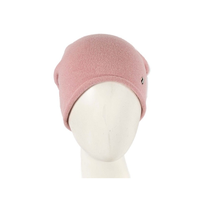 Stylish warm European made pink beanie