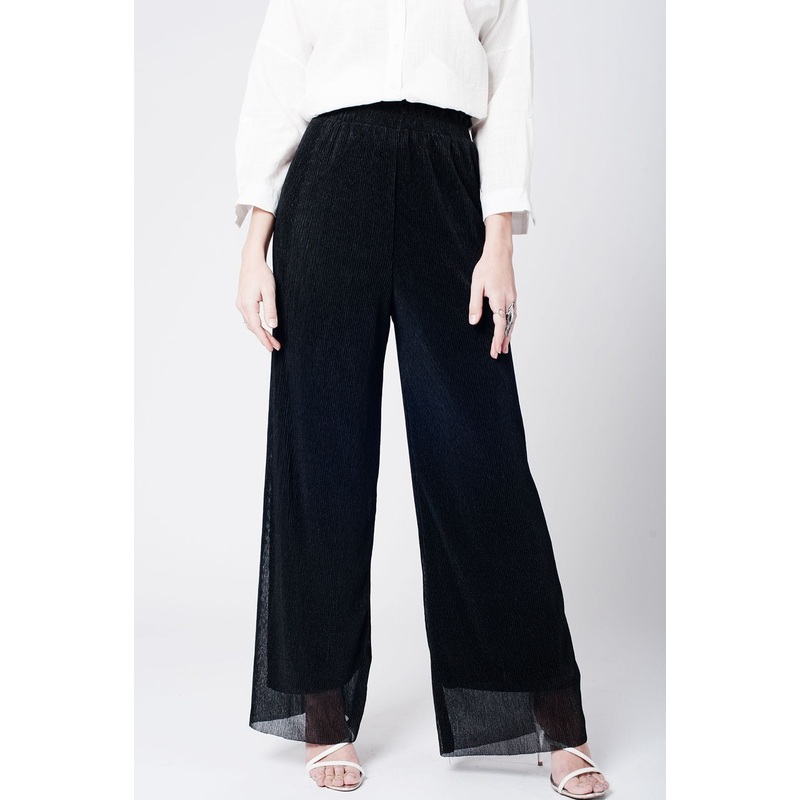 Black Cheesecloth Pants