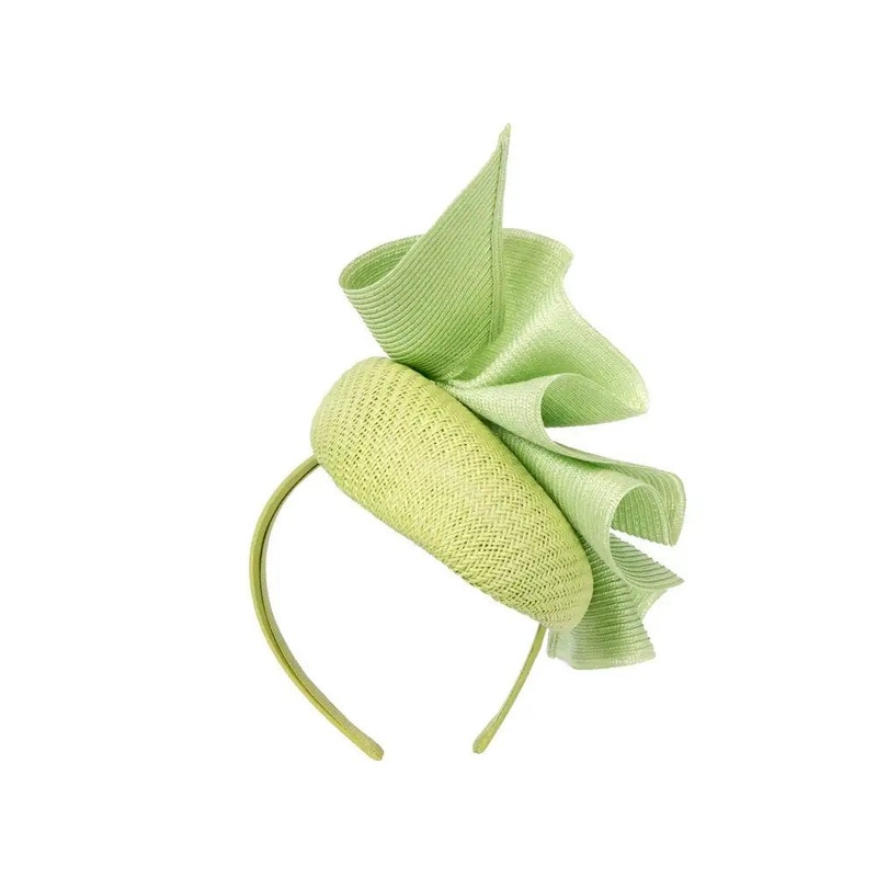 Lime Pillbox Fascinator By Fillies Collection