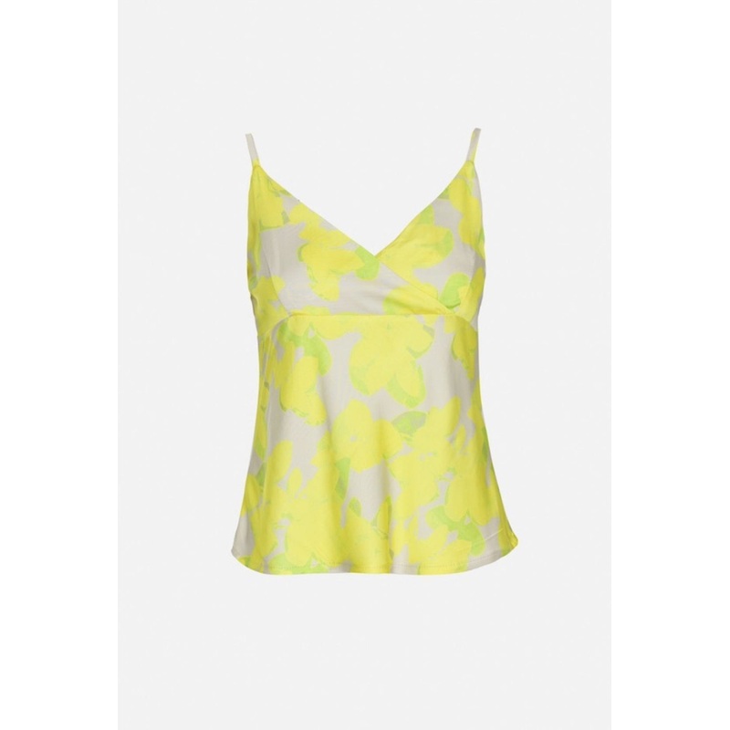Print Cami Top In Lemon Yellow