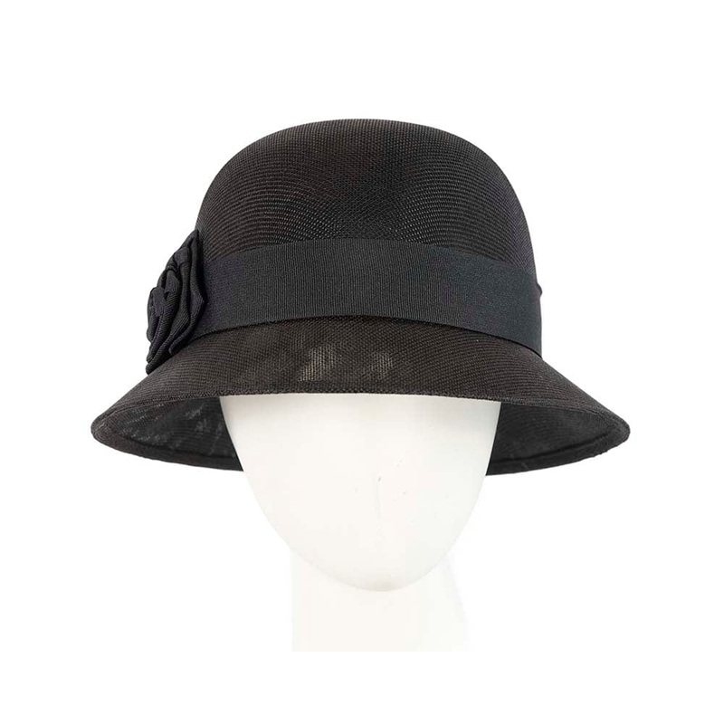 Black cloche hat by Max Alexander