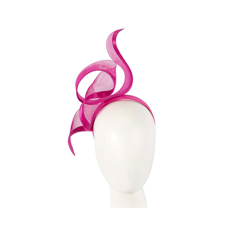 Sculptured fuchsia racing fascinator by Fillies Collection