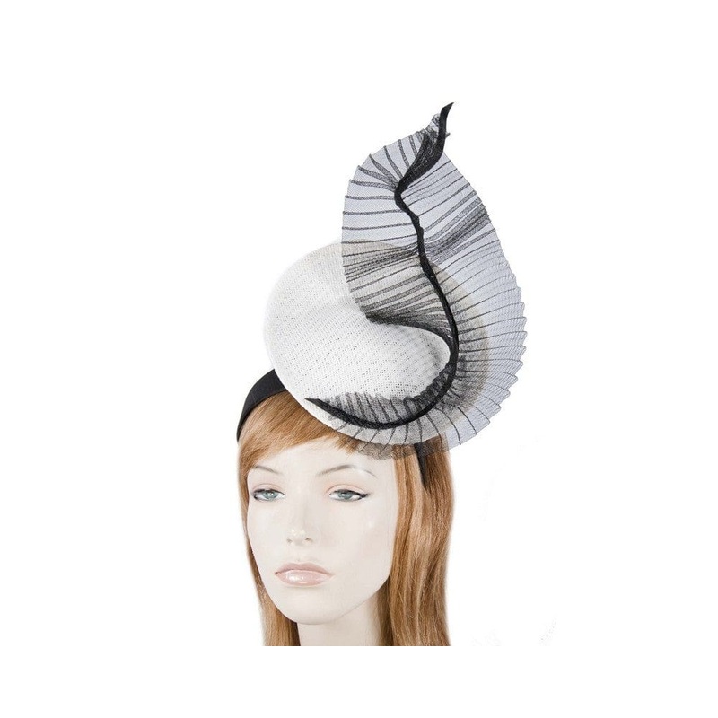 White & Black Australian Made bespoke fascinator