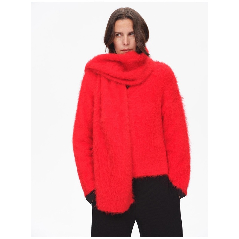 Winter Alpaca Wool Scarf for Women