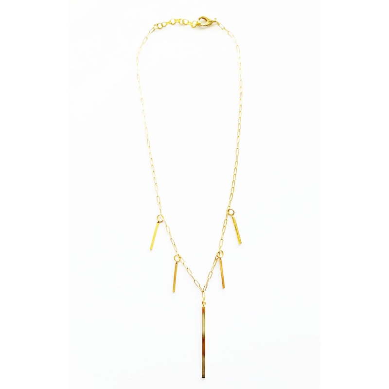 Women’s Gold Plated Bar Necklace | MINU