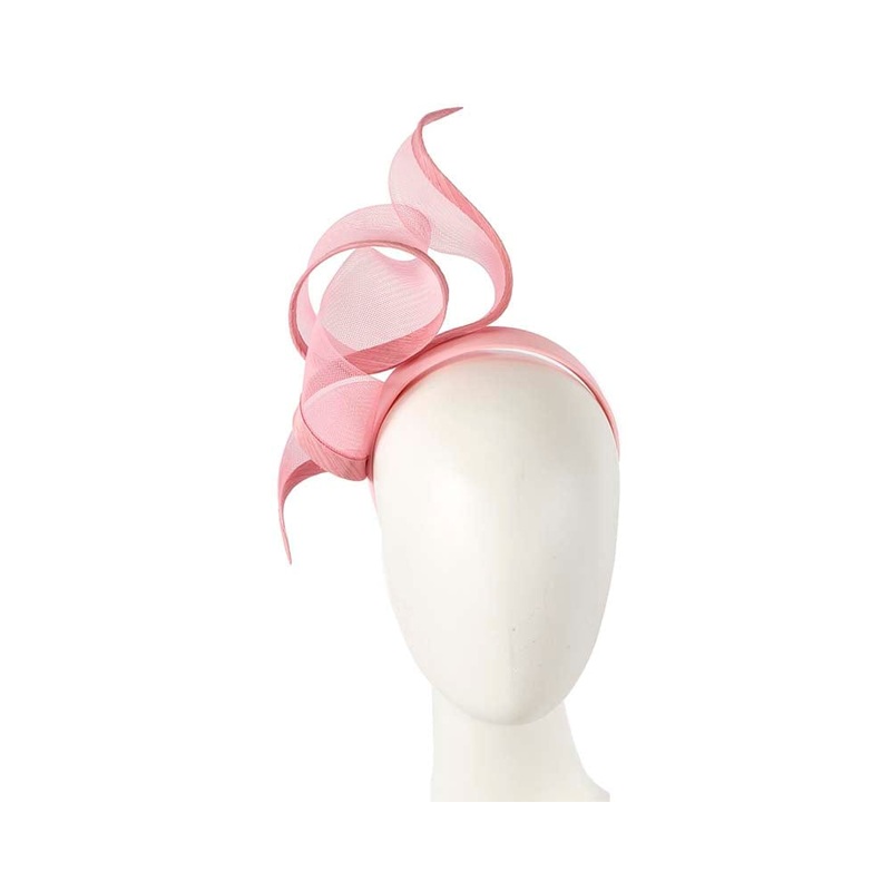 Sculptured pink racing fascinator by Fillies Collection