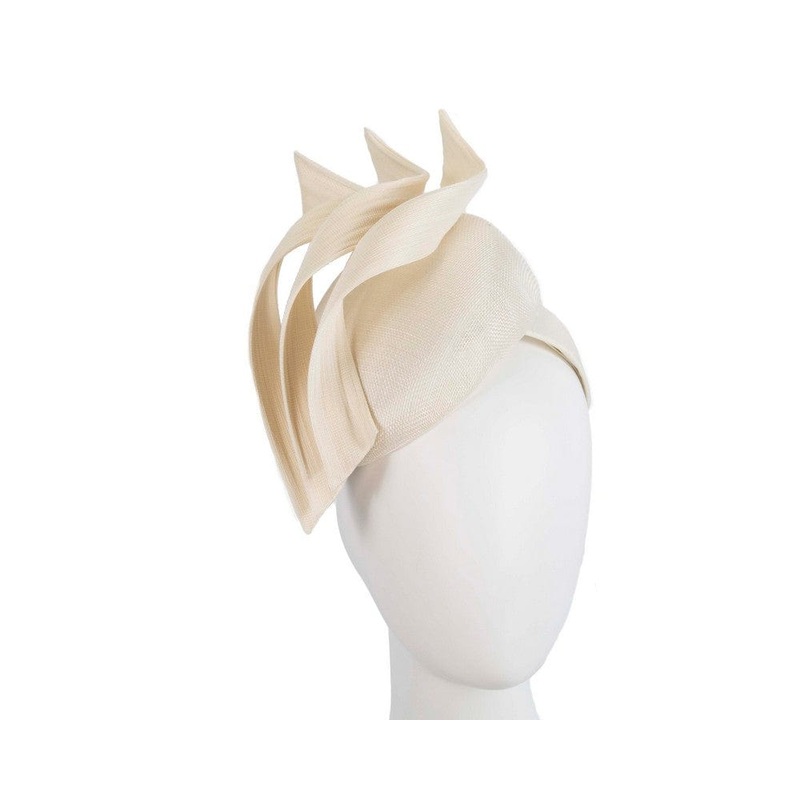 Bespoke cream pillbox fascinator by Fillies Collection