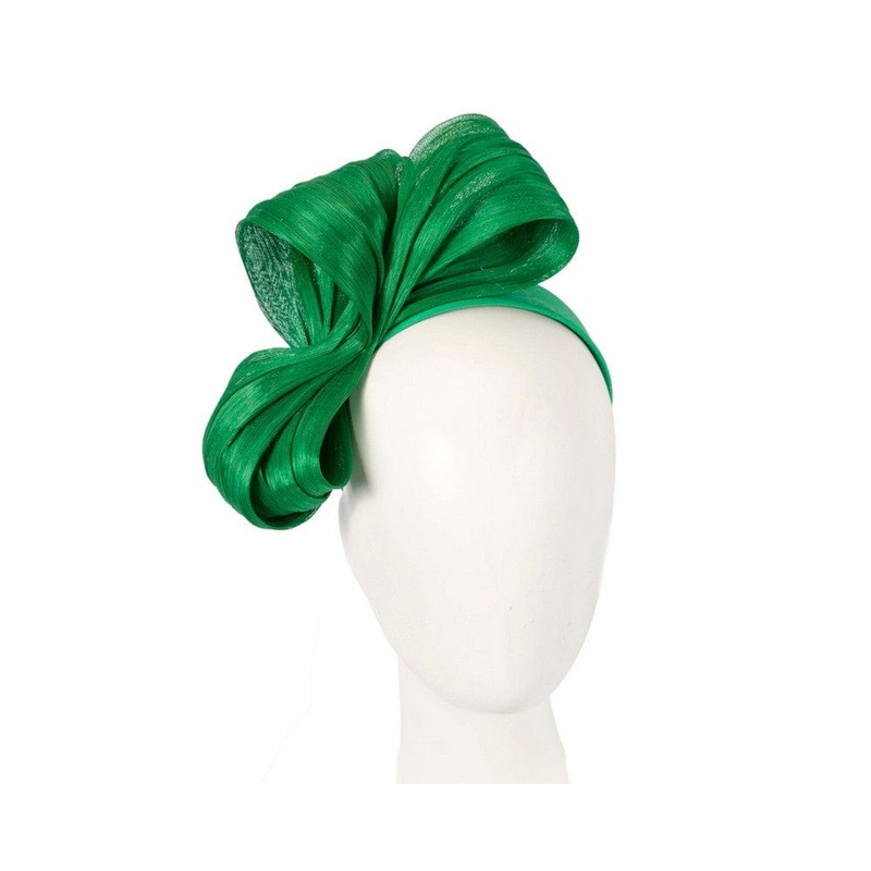 Exclusive green silk abaca bow by Fillies Collection