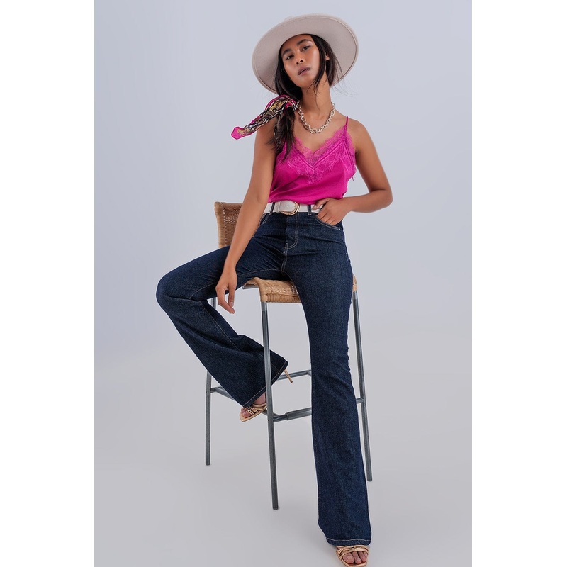 Flare Sky High Jeans In Dark Wash