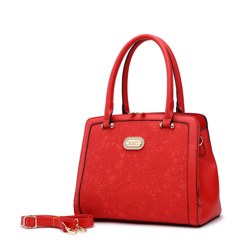 BI Women’s Blossoming Love Shoulder Bag in Black, Brown, Rose Gold, or Ivory [ITEM#JE7781]