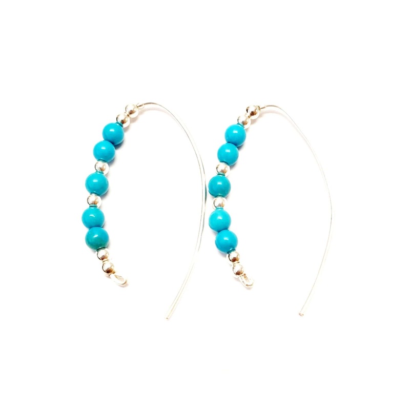 Turquoise Slider Hoops – Style Options