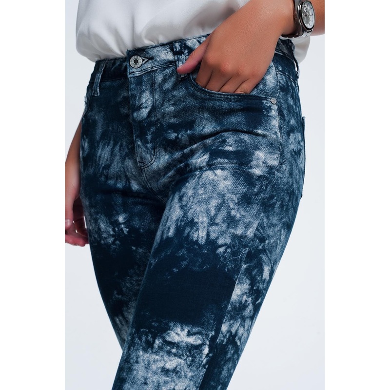 Blue Tinted Slim Pants