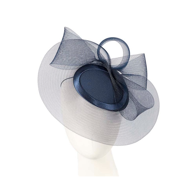 Navy Custom Made Fashion Cocktail Hat