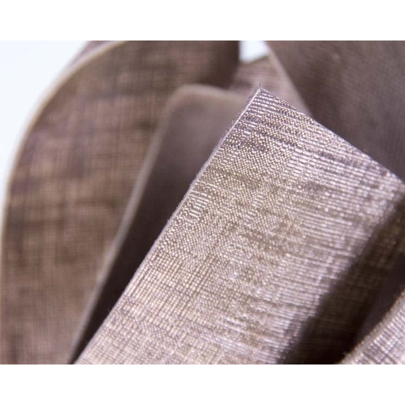 Rose gold leather fascinator