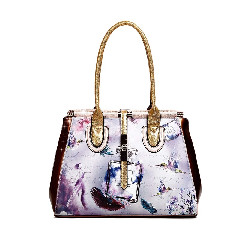 Arosa Fragrance Vintage Hollywood Retro Graphic Fashion Handbag