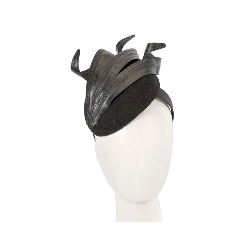 Black winter racing fascinator by Fillies Collection
