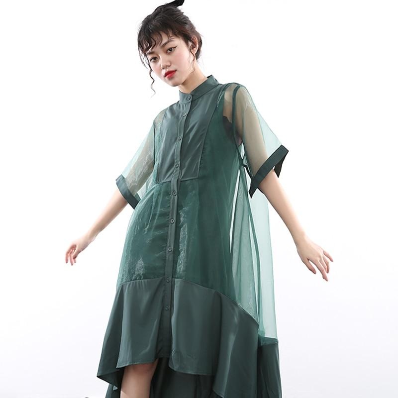 Koharu Irregular Shirt Dress | Marigoldshadows