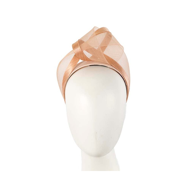 Nude fashion headband turban by Fillies Collection