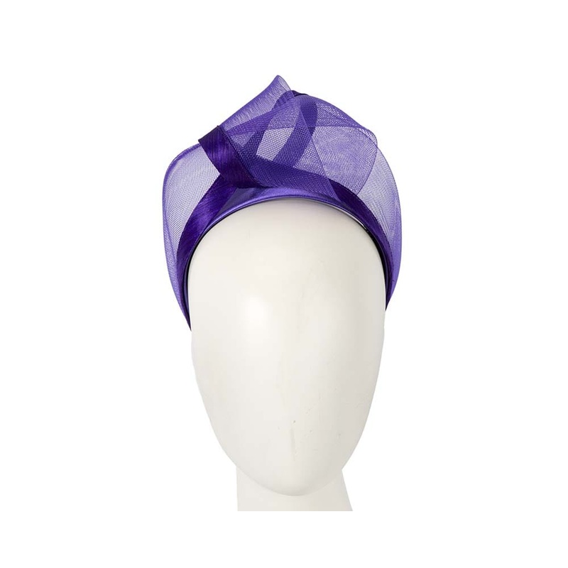 Purple fashion headband turban by Fillies Collection