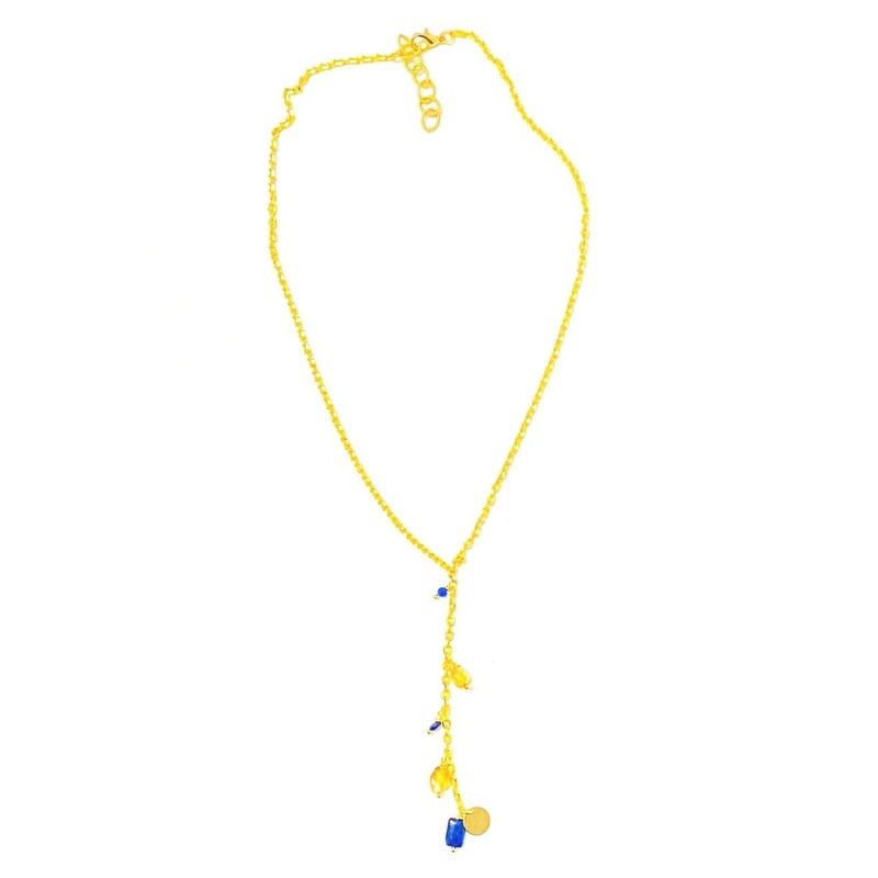 Women’s Luza Necklace in Lapis & Citrine | MINU