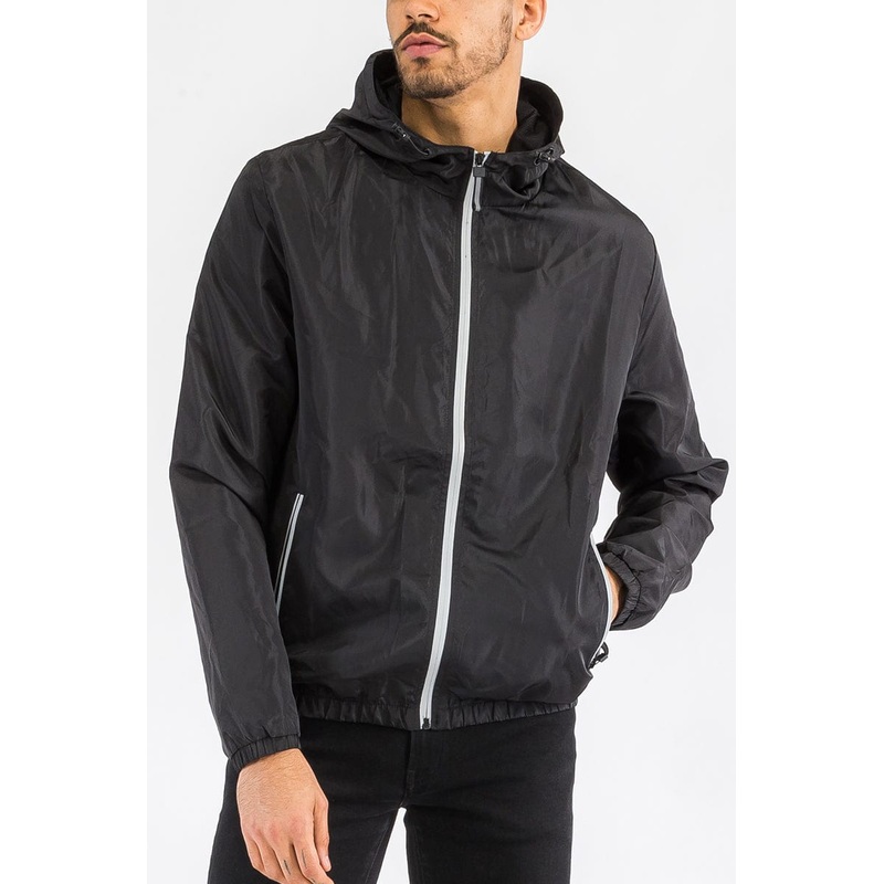 Waterproof Reflective Zipper Windbreaker