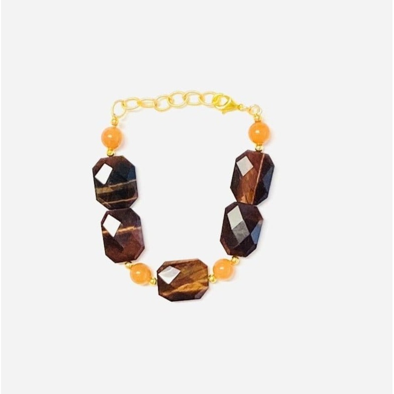 Women’s Leondra Bracelet in Tiger Eye & Jade | MINU