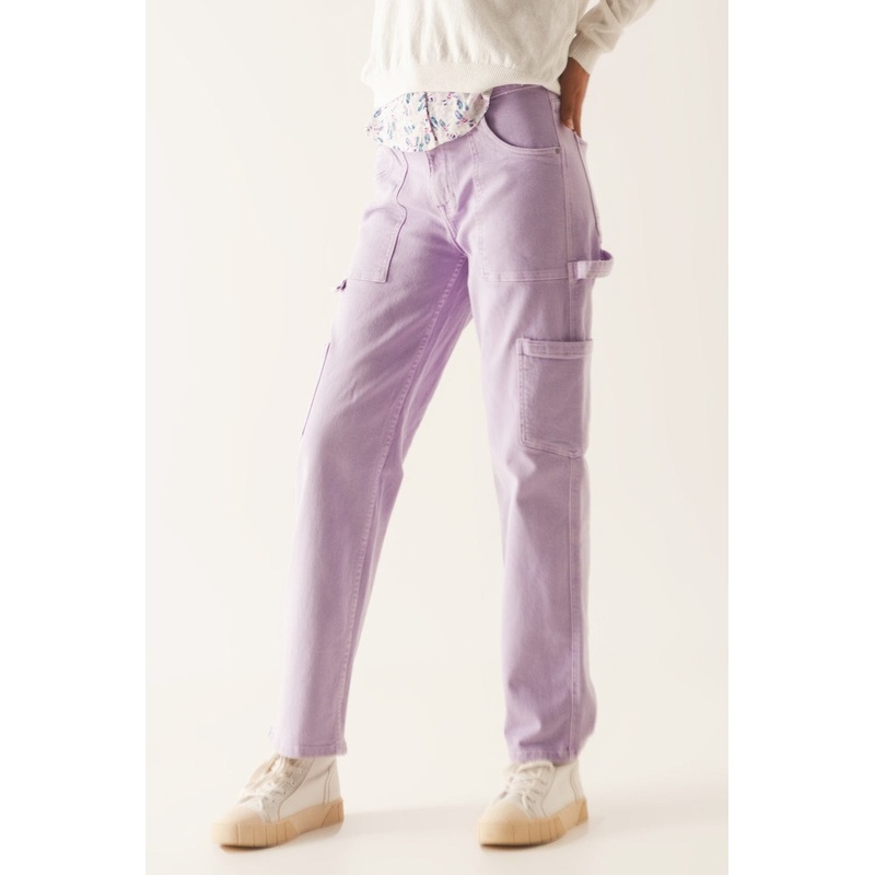 Cargo Pants In Purple