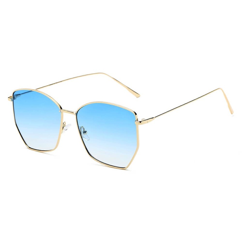 Cardiff – Women Oversize Geometric Metal Fashion Sunglasses