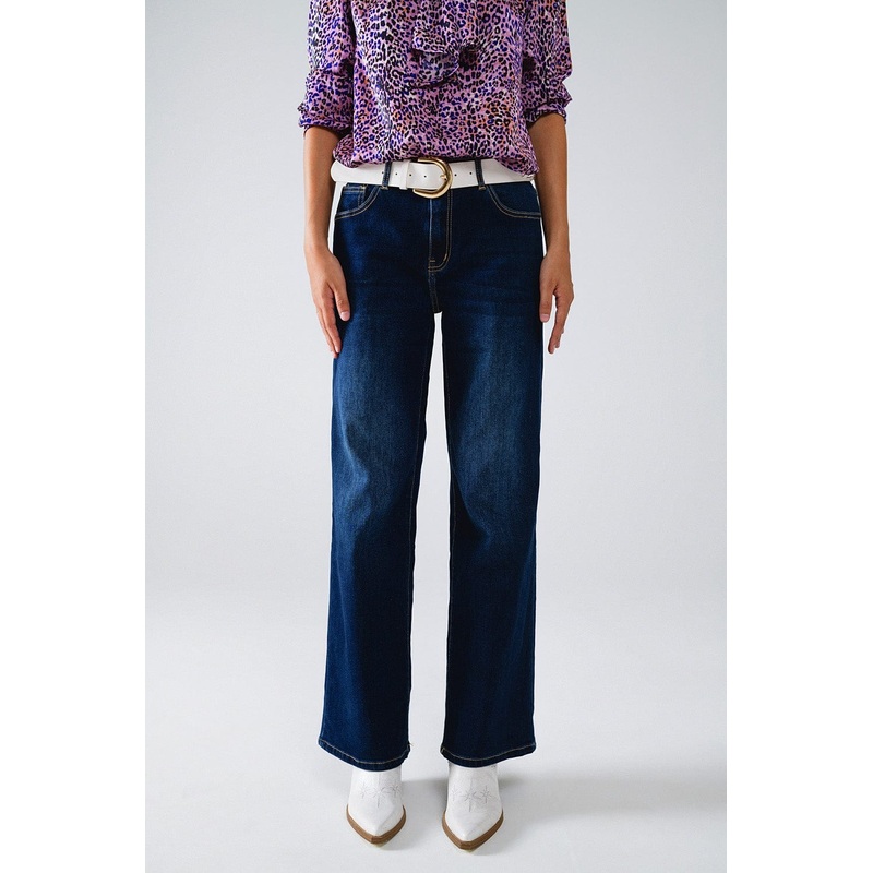 Dark Wash Wide Leg 90’S Jeans