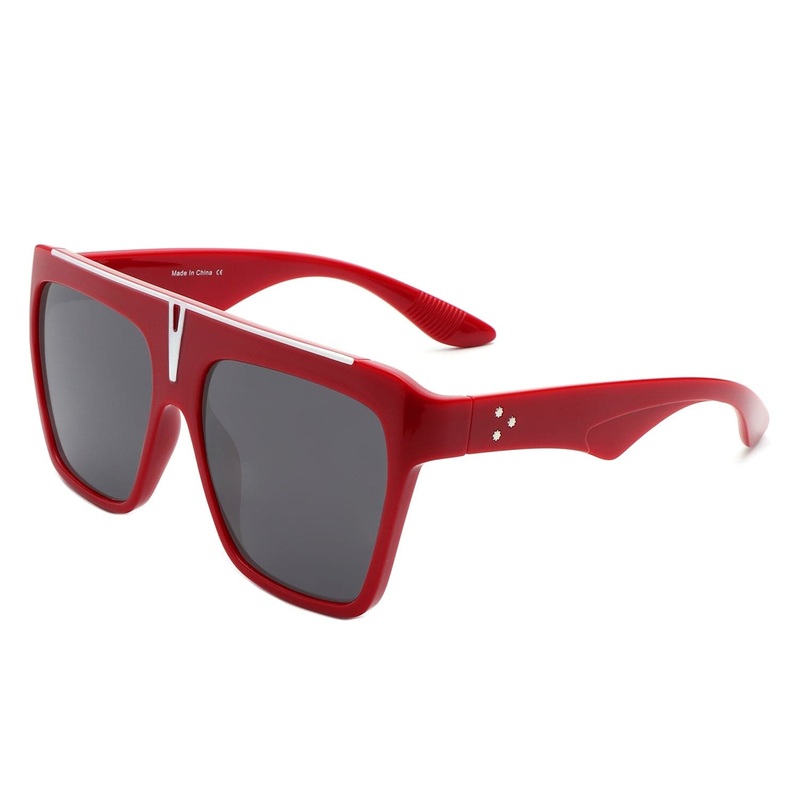 Kallias – Oversize Square Flat Top Large Fashion Women Sunglasses