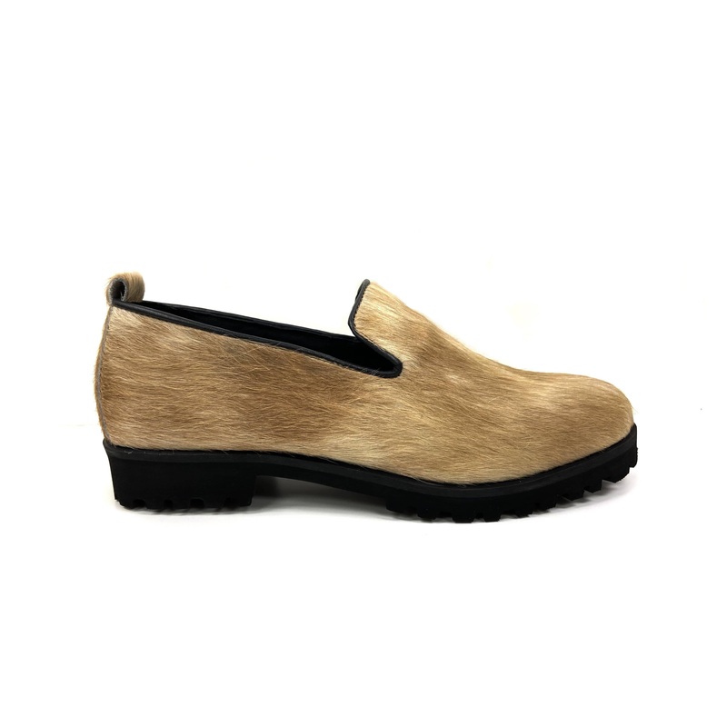 Ella Tan Haircalf Loafers
