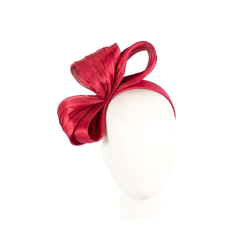 Exclusive red silk abaca bow by Fillies Collection