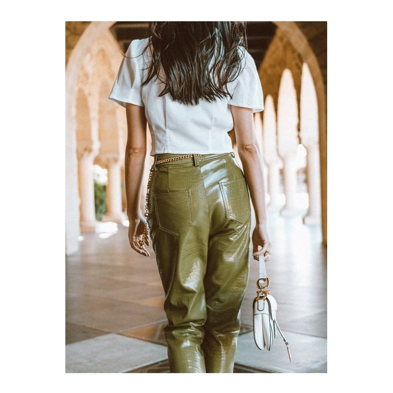 M.USE You Croc My World Vinyl Pants