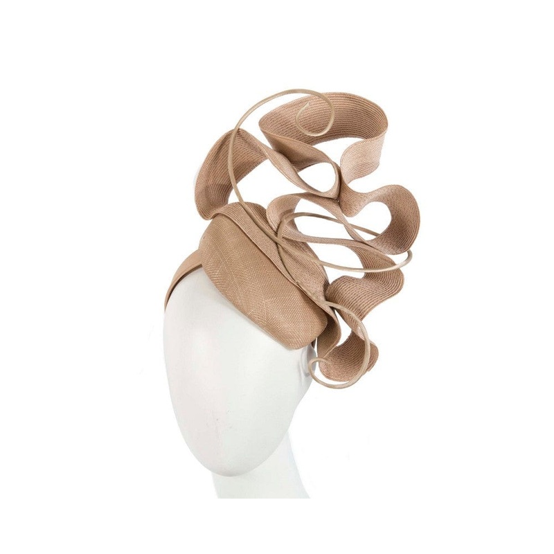 Nude designers racing fascinator by Fillies Collection