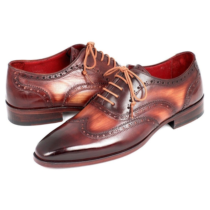 Paul Parkman Men’s Two Tone Wingtip Oxfords (ID#PP22TX54)
