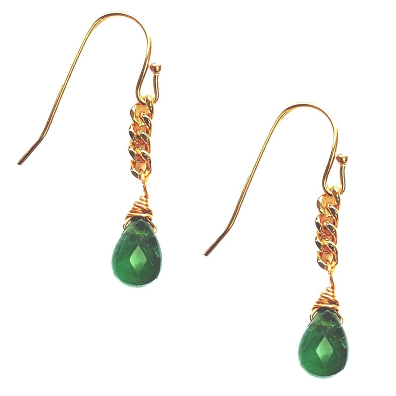 Tourmaline Gumdrop Earrings