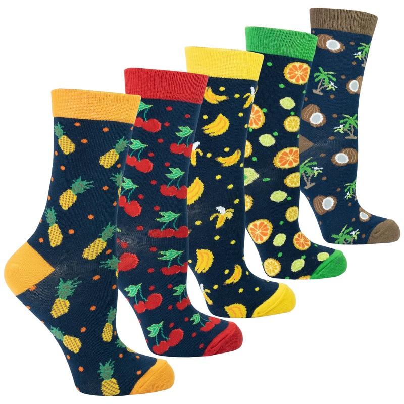 Women’s Cheerful Fruits Socks Set