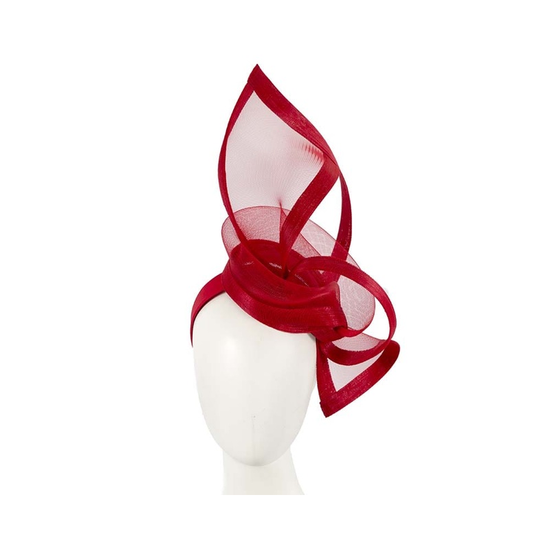 Bespoke Red fascinator by Fillies Collection