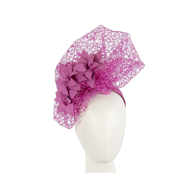 Staggering fuchsia racing fascinator by Fillies Collection