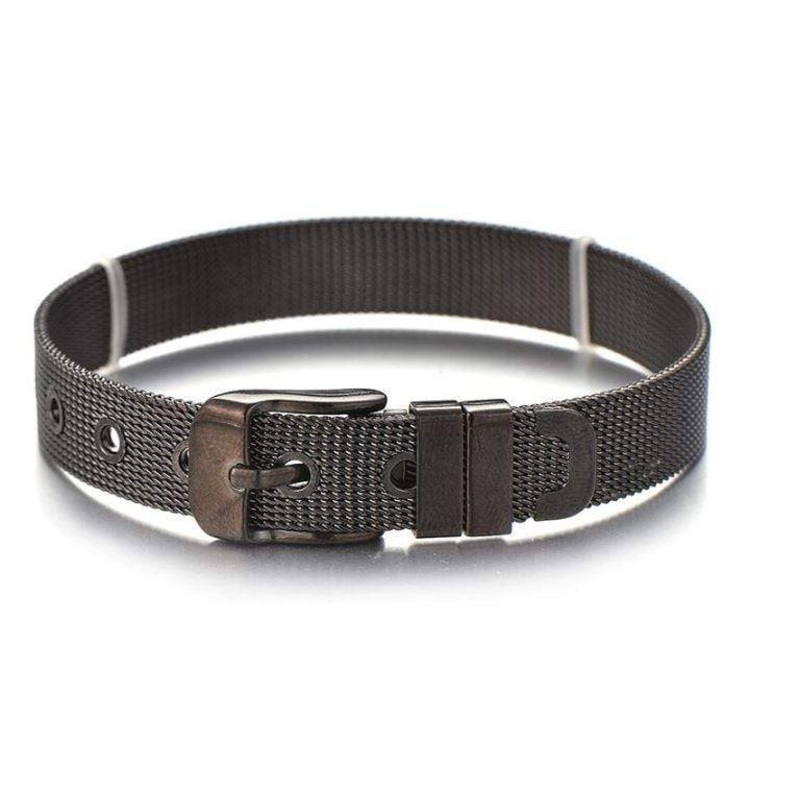 Stainless Steel Slider Bracelet -Black