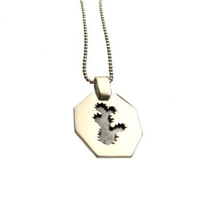 Beautiful! Prickly Pear Silhouette Necklace