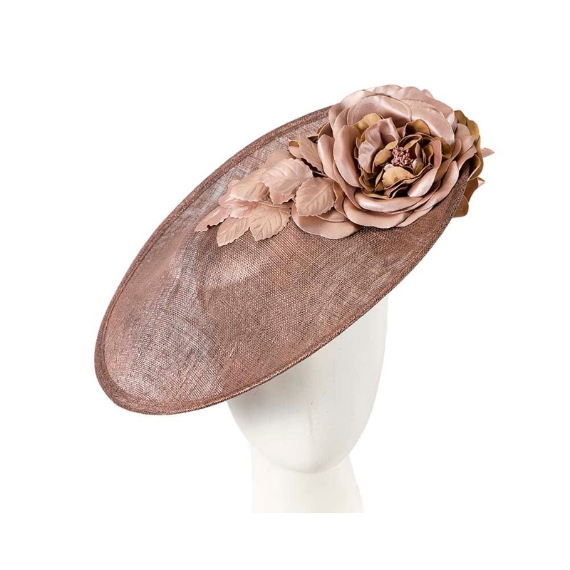 Bespoke rose gold fascinator by Cupids Millinery