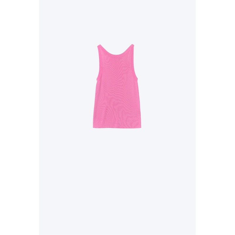 Boat Neck Comfy Ribbed Top In Fuchsia
