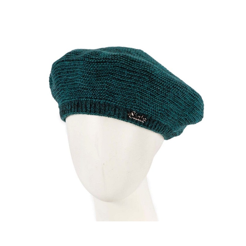 Classic crocheted green beret by Max Alexander