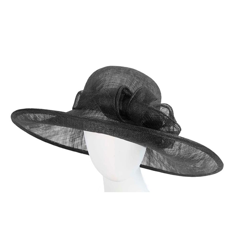 Large black racing hat by Max Alexander