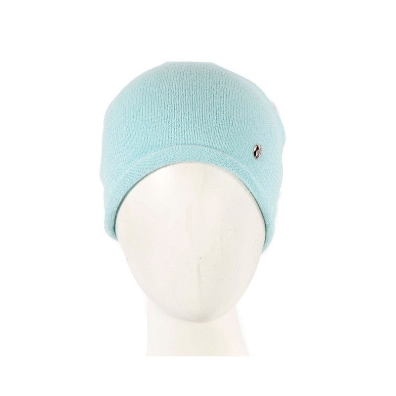 Stylish warm European made light blue beanie