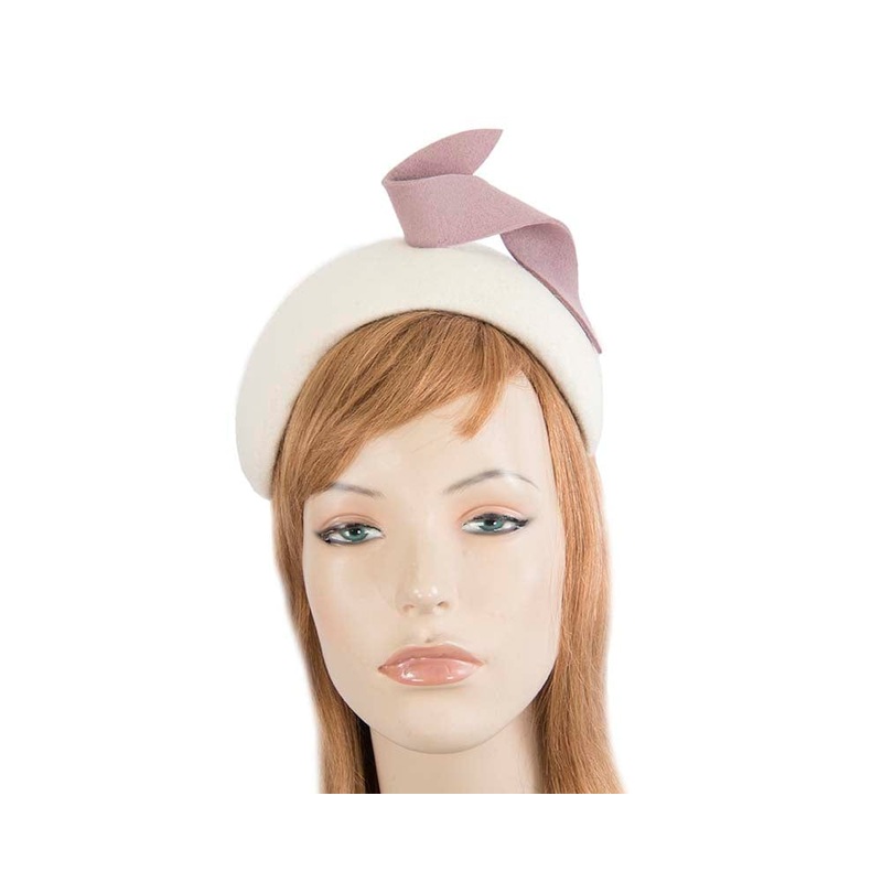 Wide cream & pink designers headband by Max Alexander