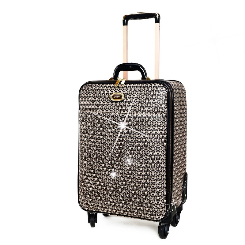 BI Galaxy Stars Clover Luxury Signature Luggage in Blue, Black, Burgundy, or Ivory