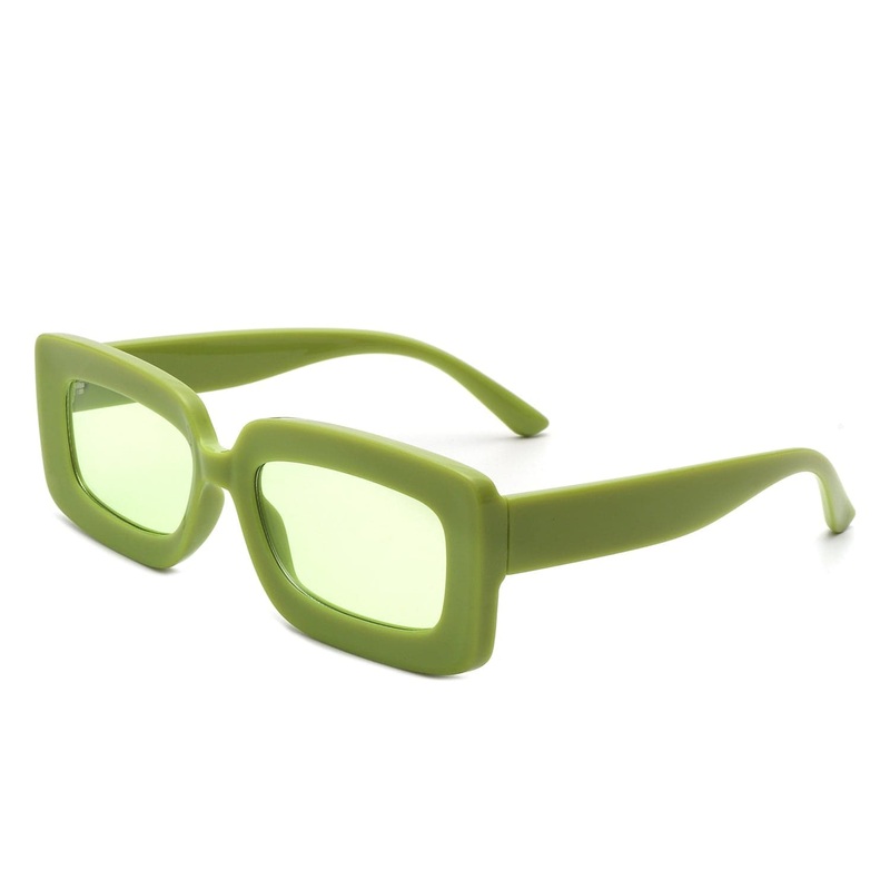 Celestra – Rectangle Flat Lens Fashion Tinted Square Sunglasses