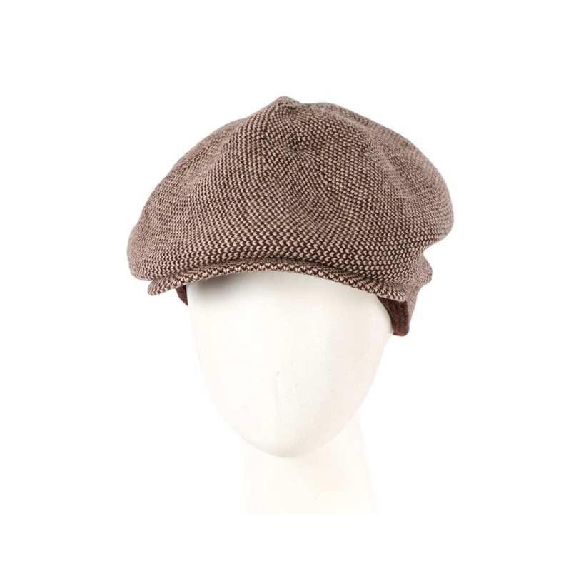 Warm brown wool winter fashion beret by Max Alexander